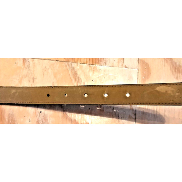 Dockers 1266 Women's Belt Multicolor M Patchwork Full Grain Leather Buckle Flaws - Picture 5 of 6